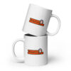 (TG Black Logo) White glossy mug